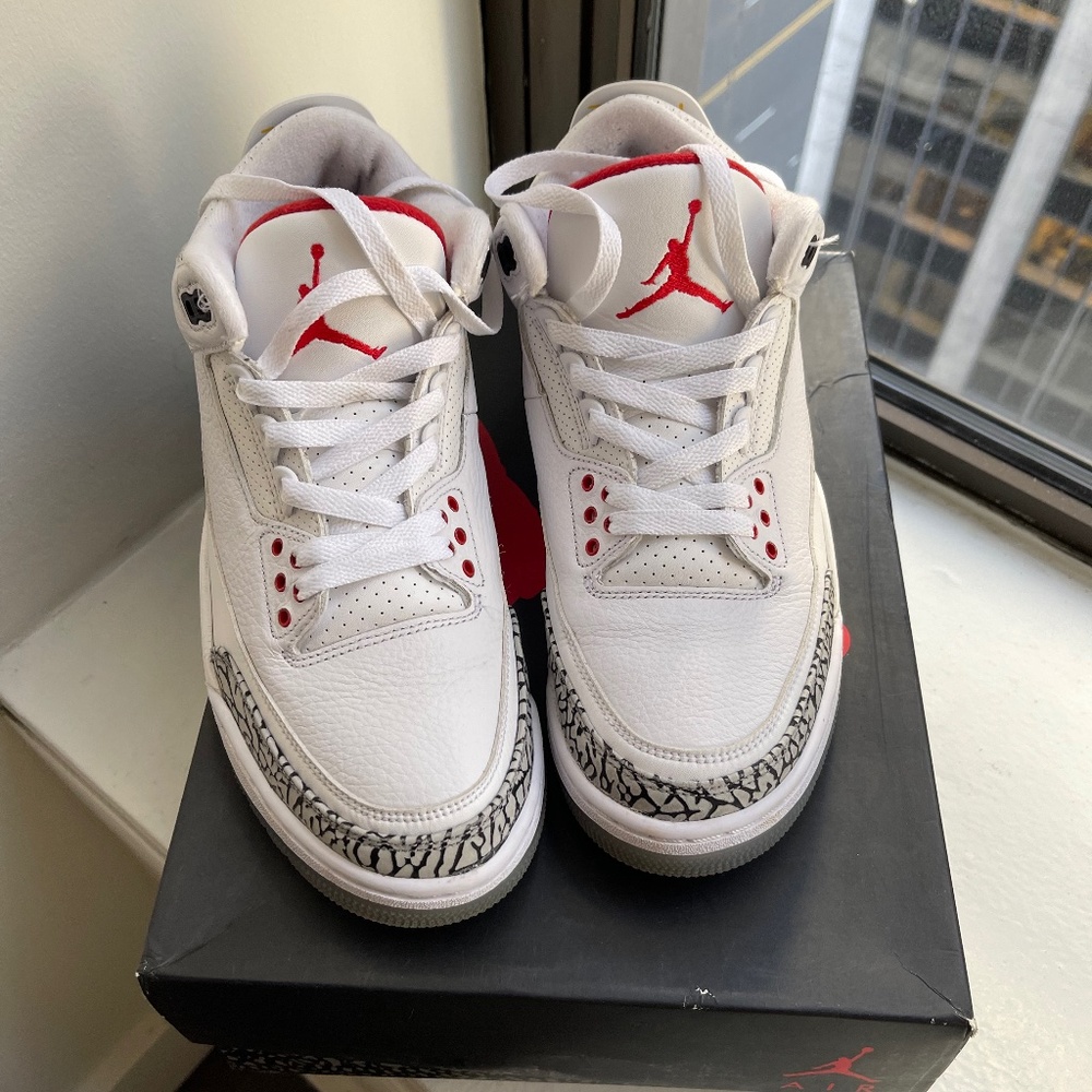 Jordan white cement 3s